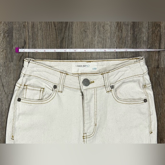 Banjara Cream Flare Jeans for Women Size 0/23 - Picture 8 of 8